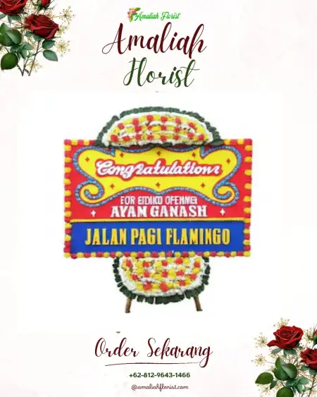 Sewa Papan Bunga Bantas